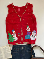 Load image into Gallery viewer, Embroidered Christmas Sweater Vest-Bust 46
