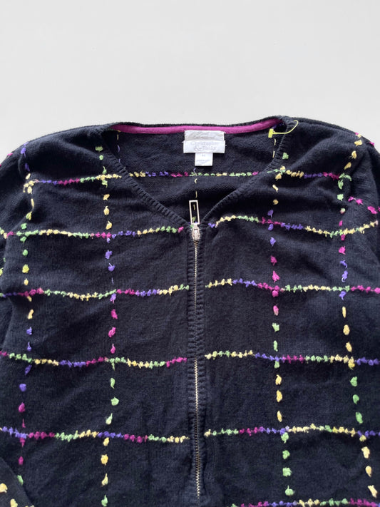 Christopher & Banks Embroidered Vintage Zipper-Bust 44