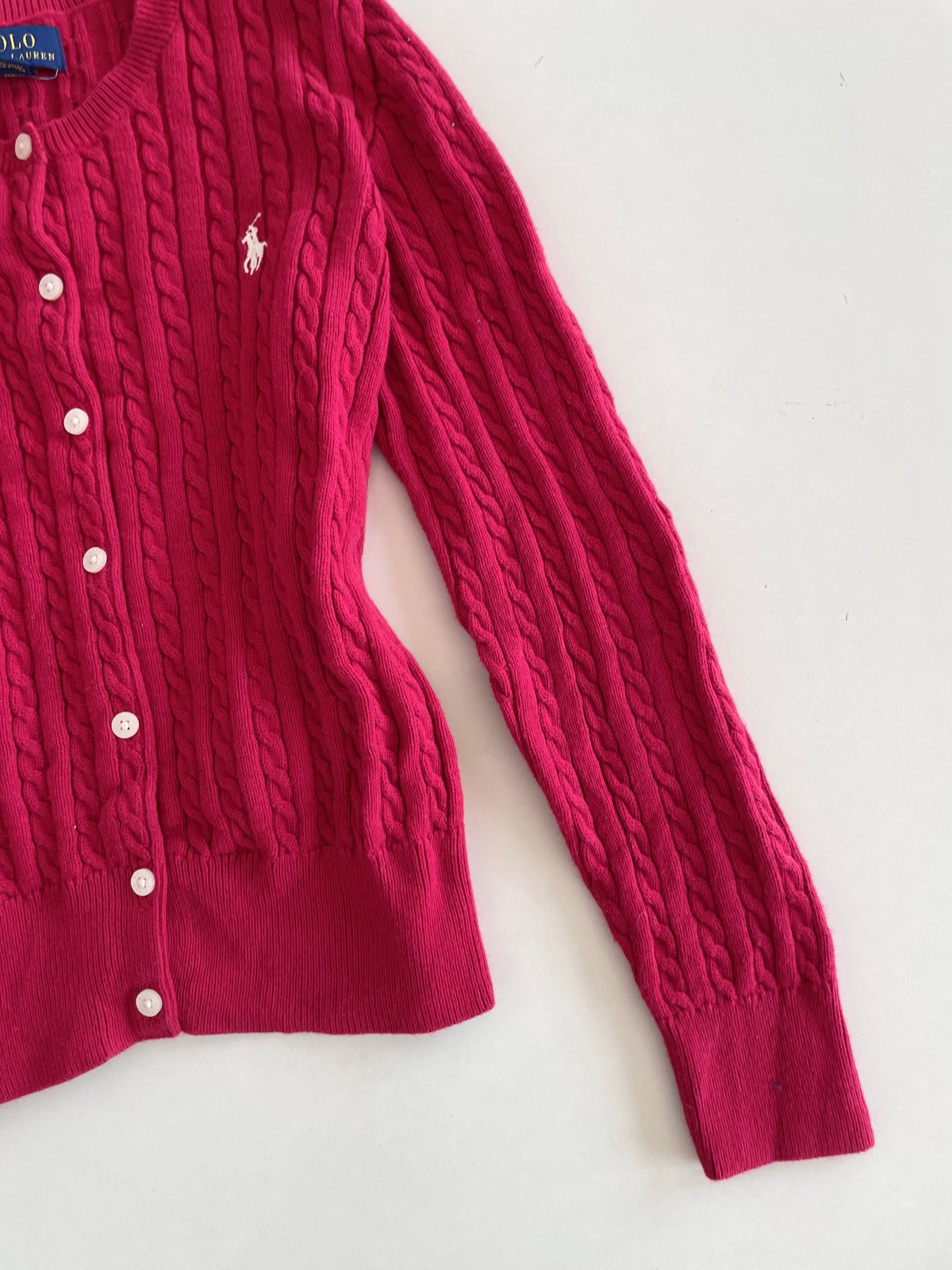 Ralph Lauren 100% Cotton Vintage Cardigan-Bust 30 to 32
