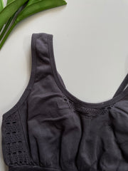 GREY SPORTS BRA - BUST 32 TO 34
