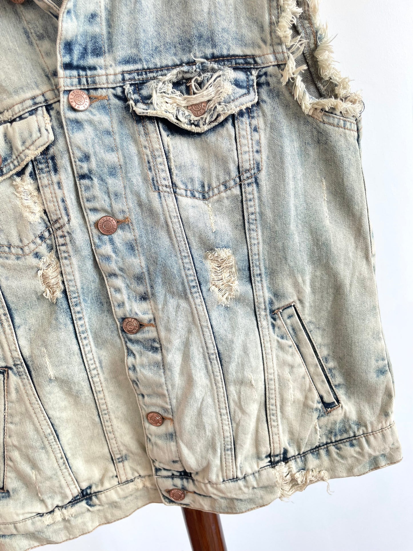 Zara Denim Vest-Chest 36