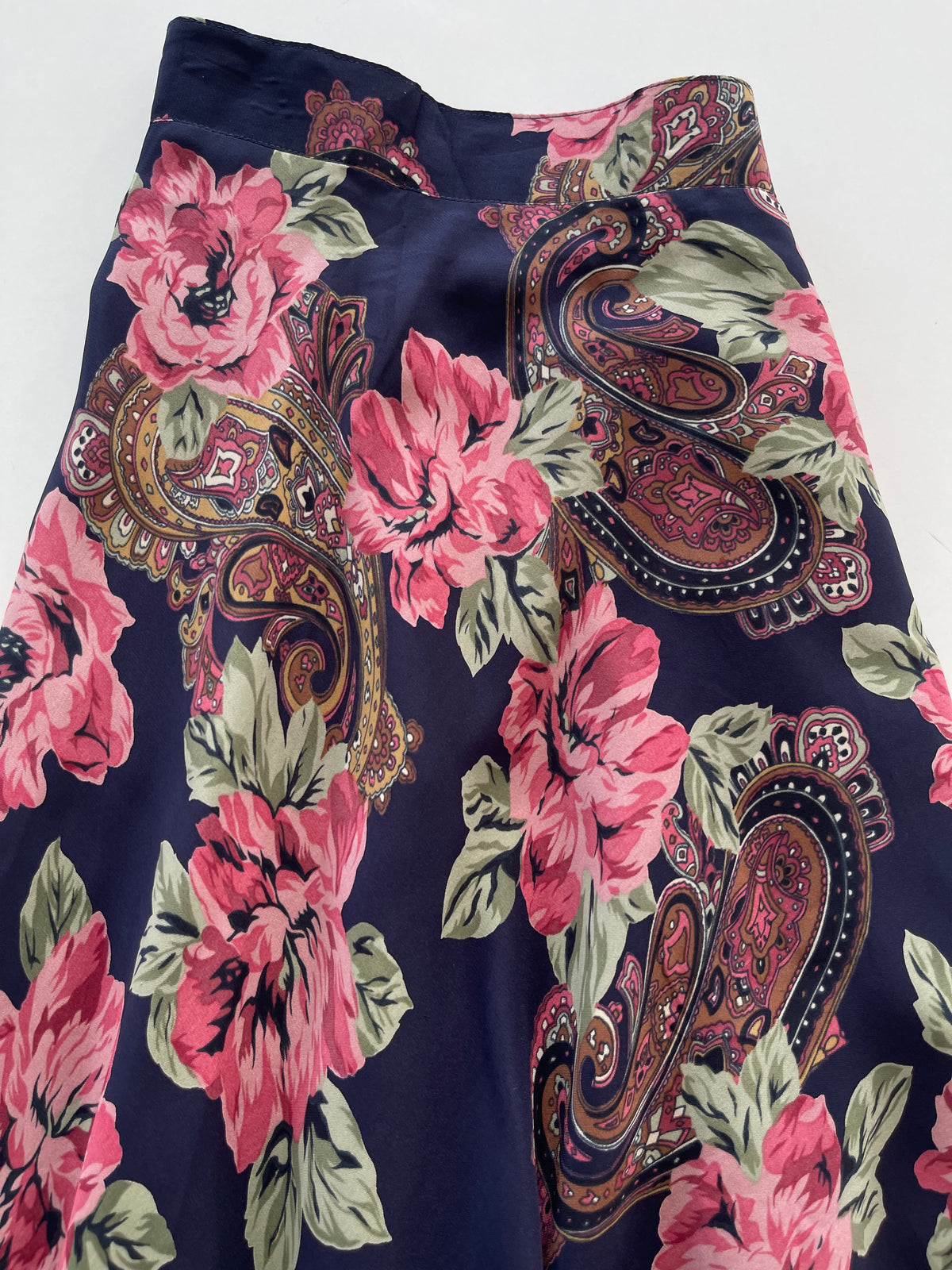 Paisley Floral Vintage Skirt-Waist 28