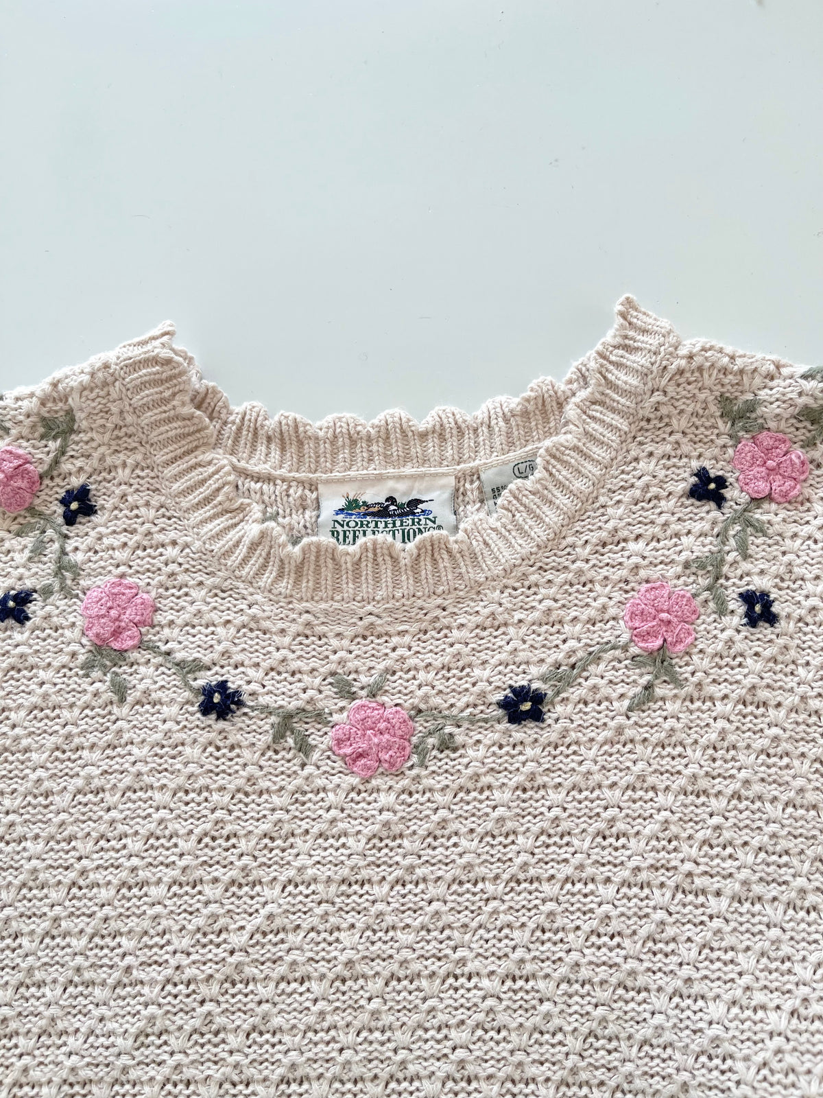Northern Reflections Embroidered Sweater-Bust 44