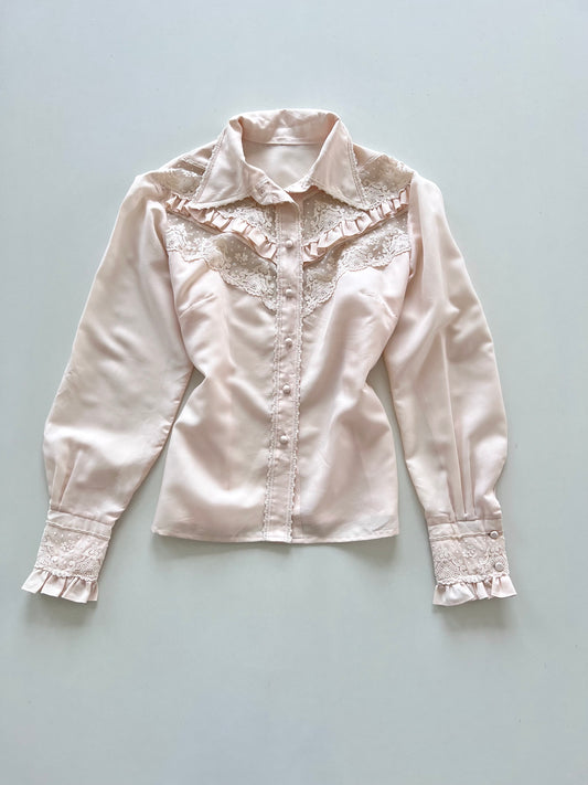 Victorian Vintage Lace Shirt-Bust 44