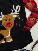 Load image into Gallery viewer, No Boundaries Reindeer Christmas Sweater - Bust 30 to 34
