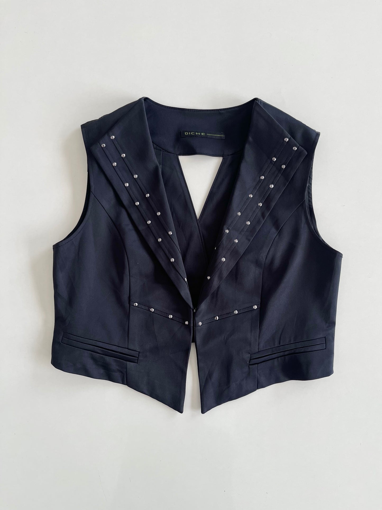 Diche Studded Vintage Waistcoat-Bust 40