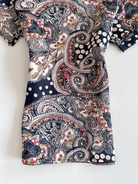 Vintage Paisley Top-Bust 38