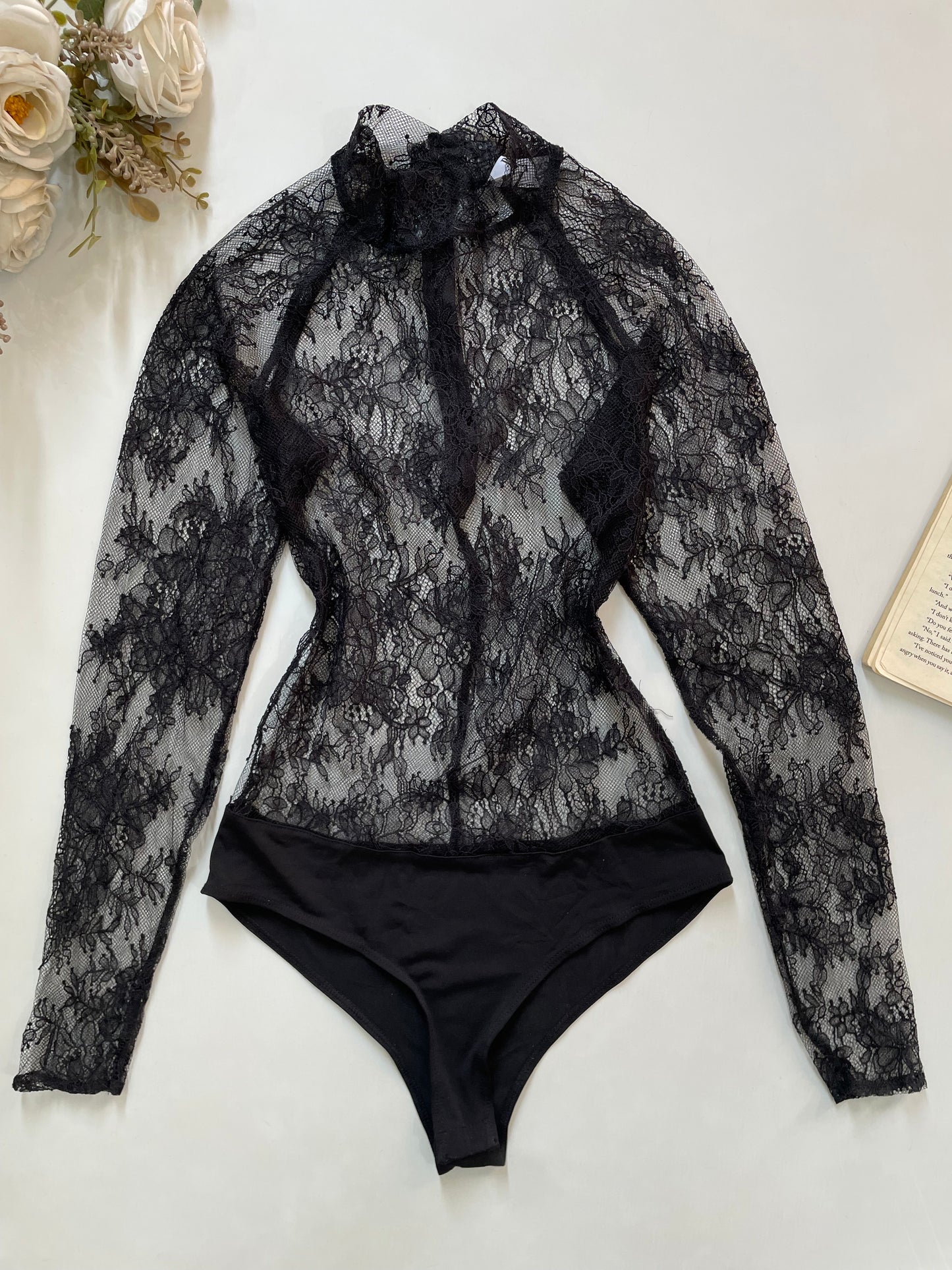 Primark Sheer Lingerie Lace Bodysuit - Bust 28 to 30