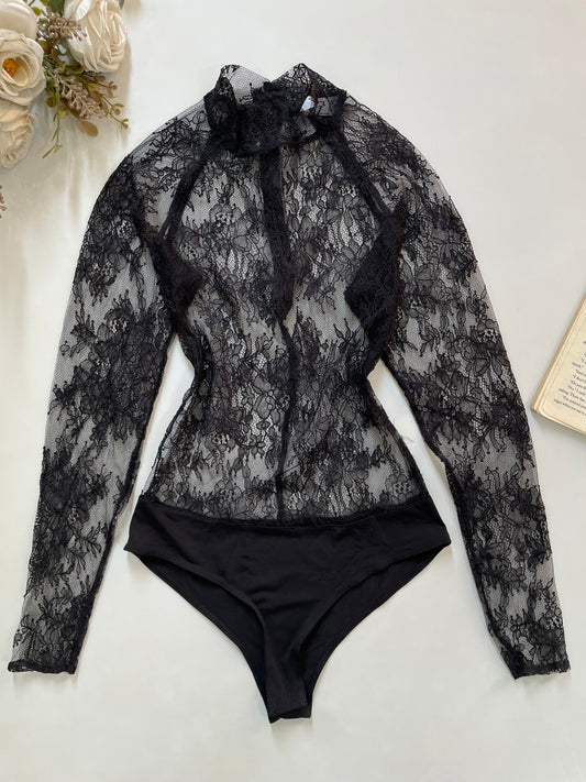 Primark Sheer Lingerie Lace Bodysuit - Bust 28 to 30