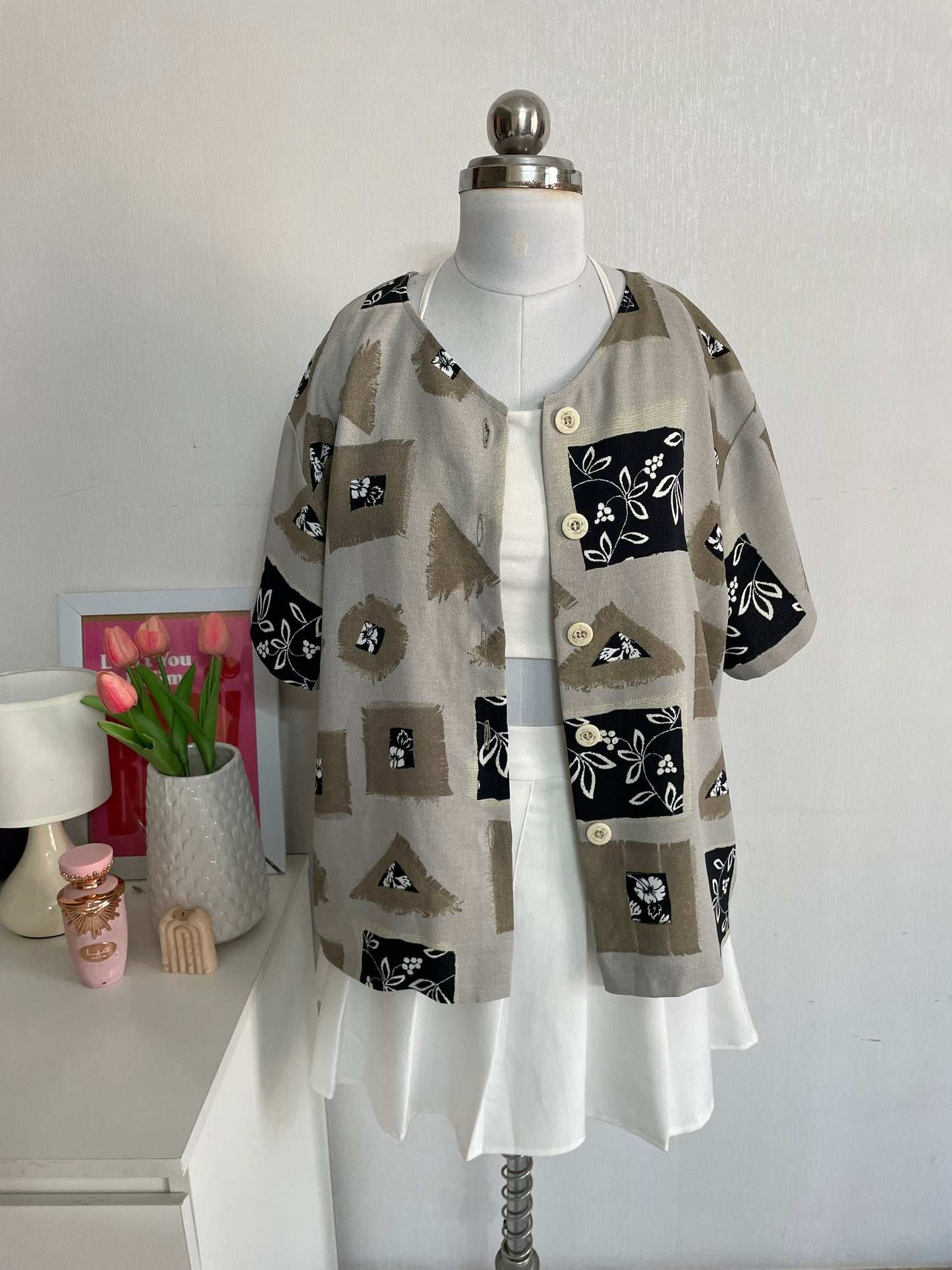 PRINTED VINTAGE SHIRT - BUST 42