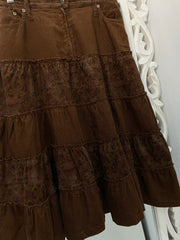 Vintage Corduroy Skirt-Waist 32