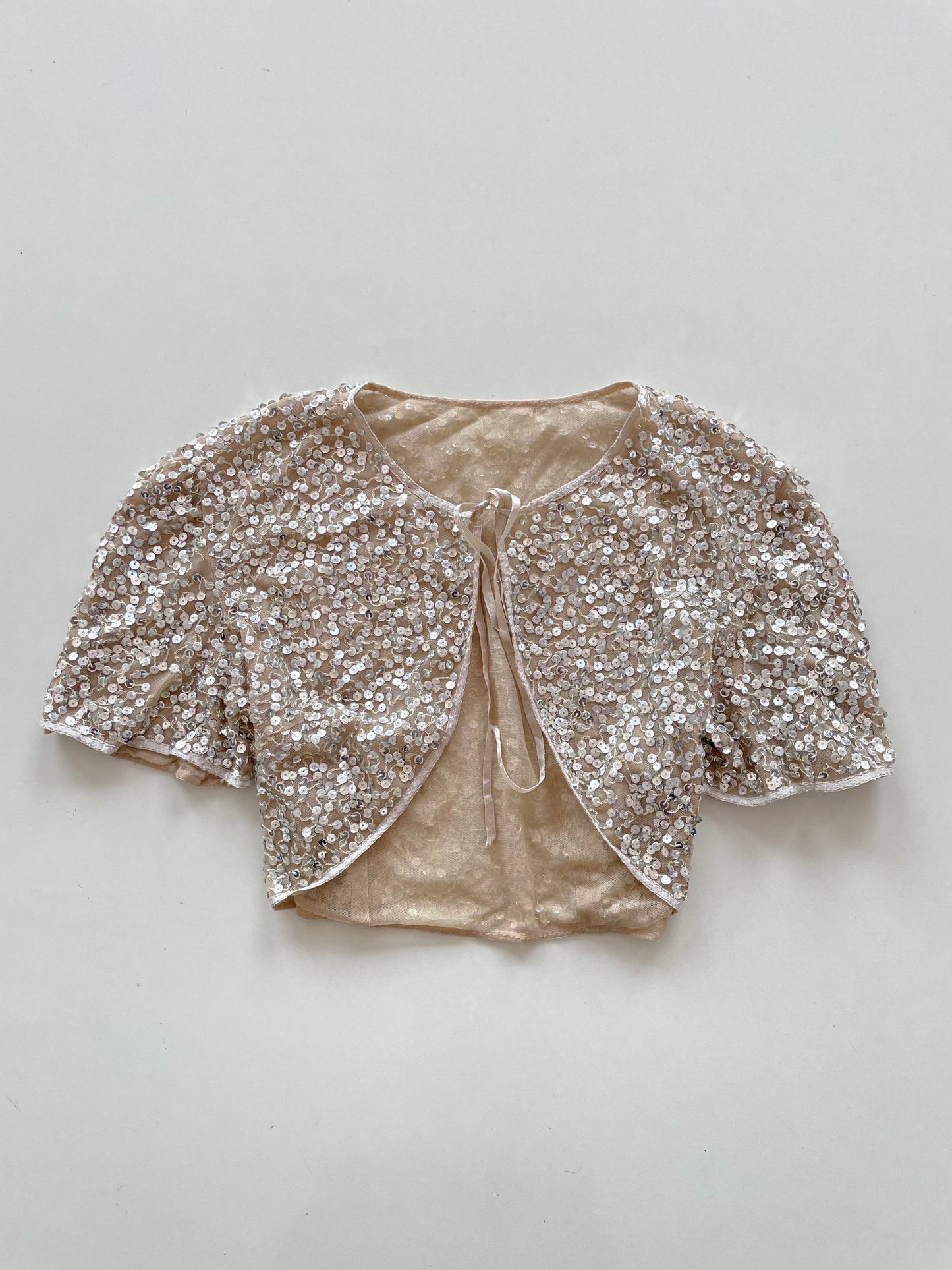 Sequin Shrug-Bust 36