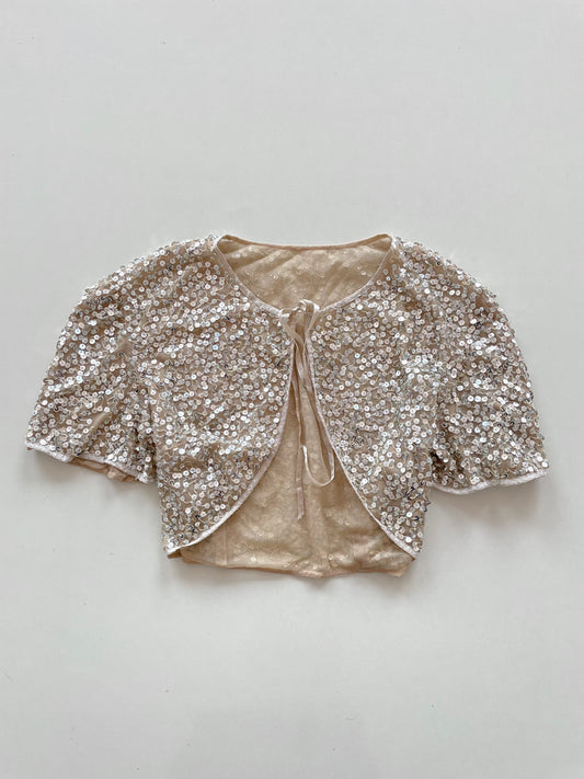 Sequin Shrug-Bust 36
