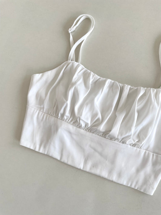 White Milkmaid Top-Bust 30 to 32