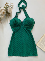 Exposed Cutout Halter Neck Sheer Lingerie Lace - Bust 38 to 40