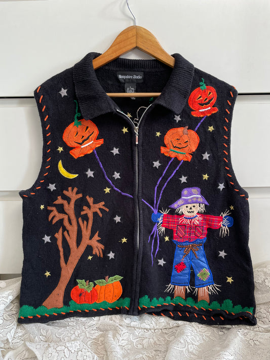 Vintage Christmas Sweater Vest-Bust 44