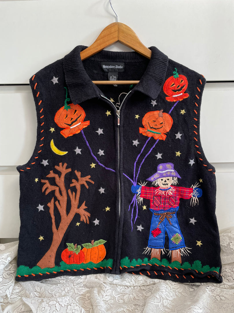 Vintage Christmas Sweater Vest-Bust 44