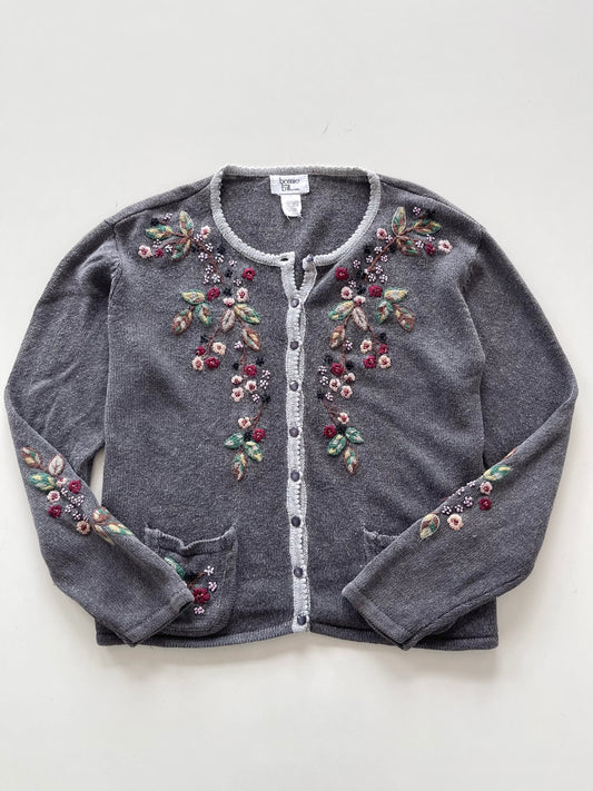 Bonnie And Bill Embroidered Vintage Cardigan-Bust 42