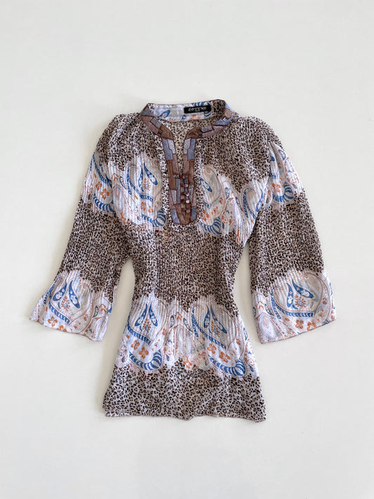 Zoteno Sheer Vintage Top-Bust 46 to 50