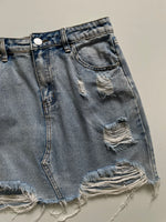 Load image into Gallery viewer, SUPRE DENIM SKIRT - WAIST 28
