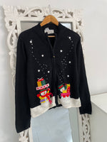 Load image into Gallery viewer, Tiara Embroidered Christmas Sweater-Bust 38
