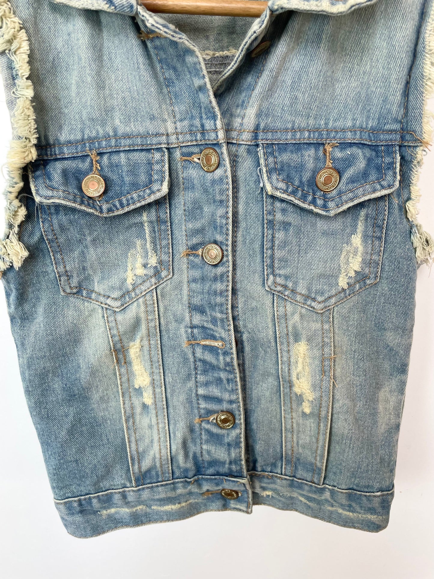 Denim Vest-Bust 28