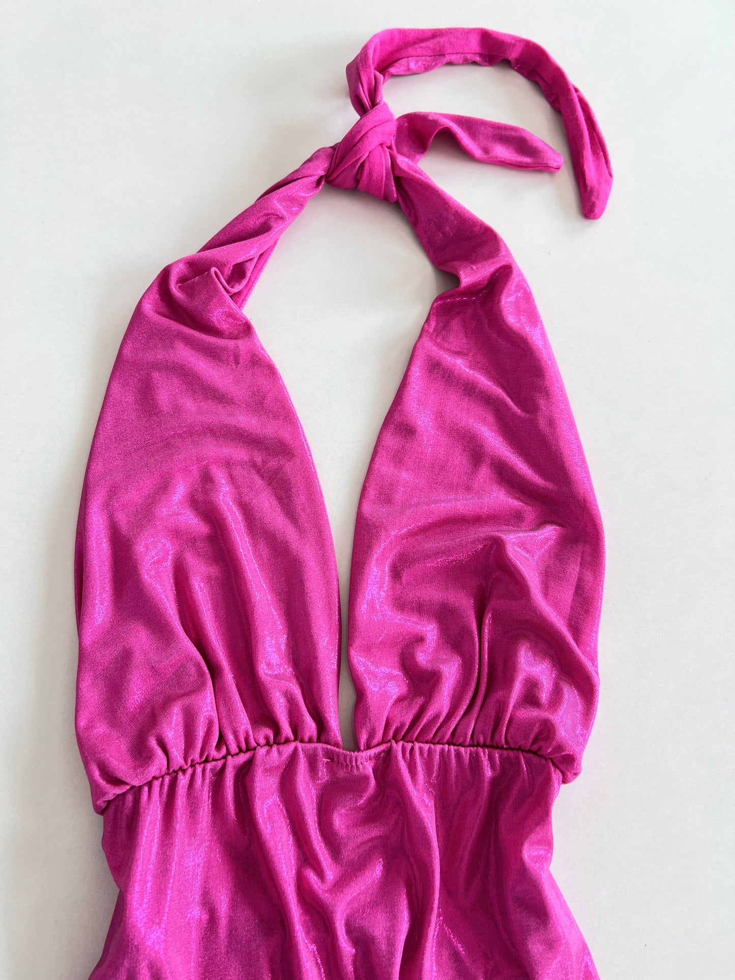 Shimmer Halter Neck Dress-Bust 32 to 34