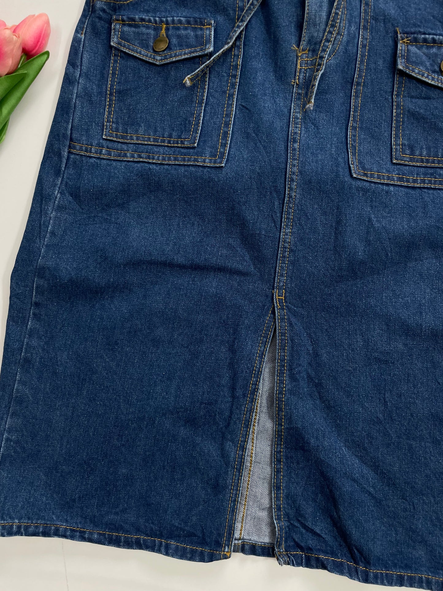 Long Denim Skirt-Waist 30