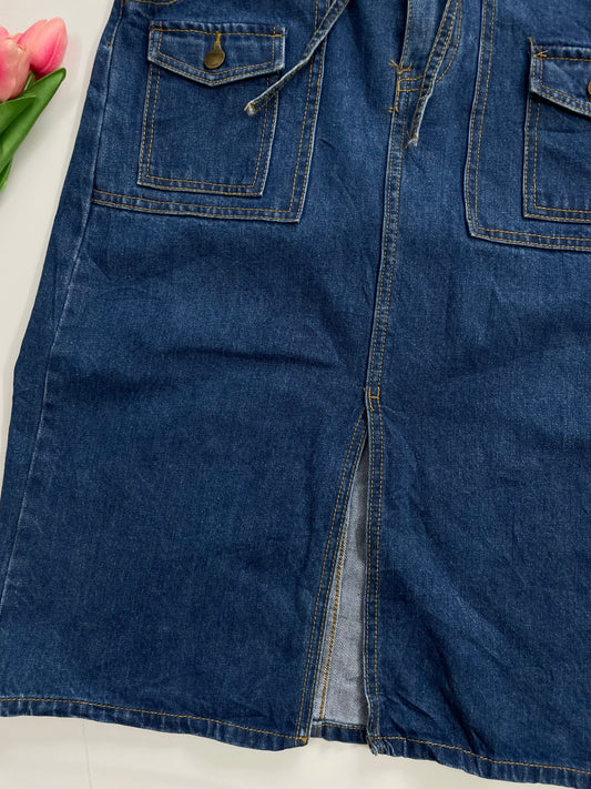 Long Denim Skirt-Waist 30