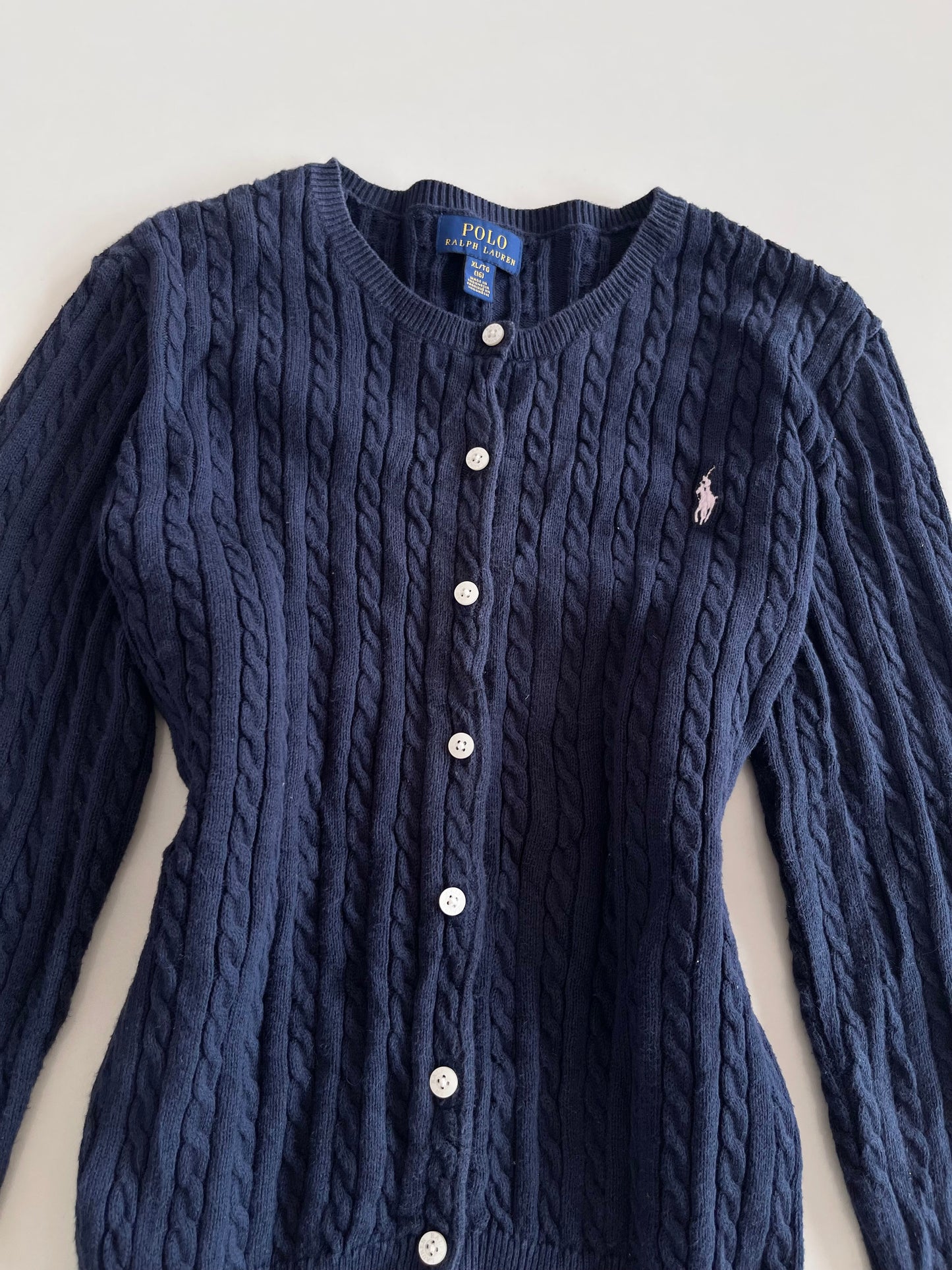 Ralph Lauren Vintage 100% Cotton Cardigan-Bust 36 to 38