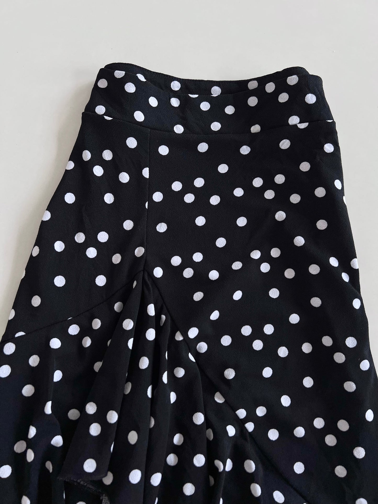 Polka Dot Ruffle Skirt-Waist 30