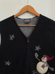 Embroidered Christmas Sweater-Bust 38