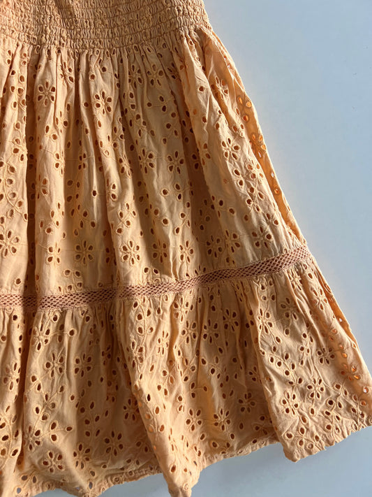 Eyelet Cotton Skirt-Waist 26 to 32
