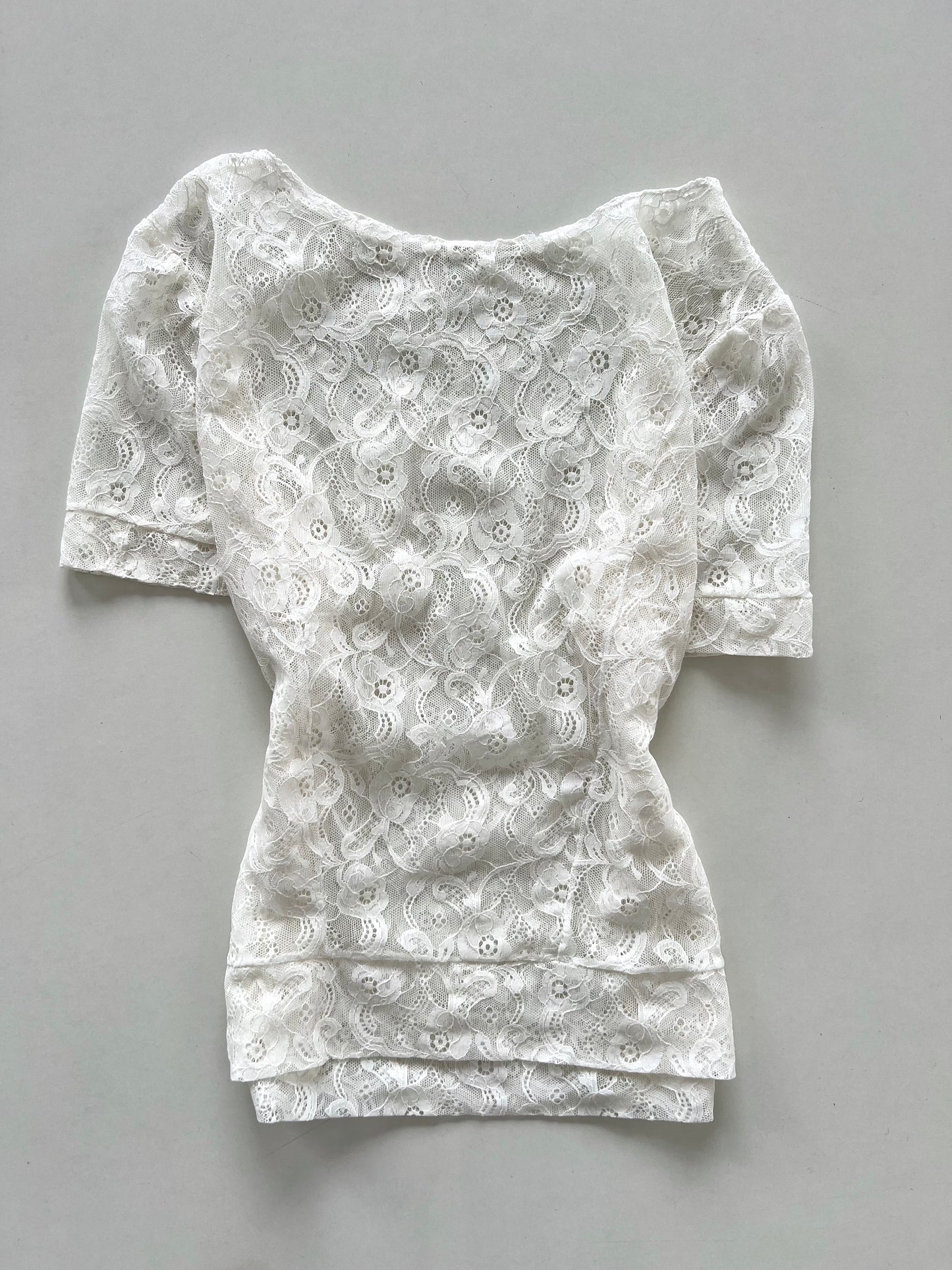 Lace Sheer Top-Bust 34
