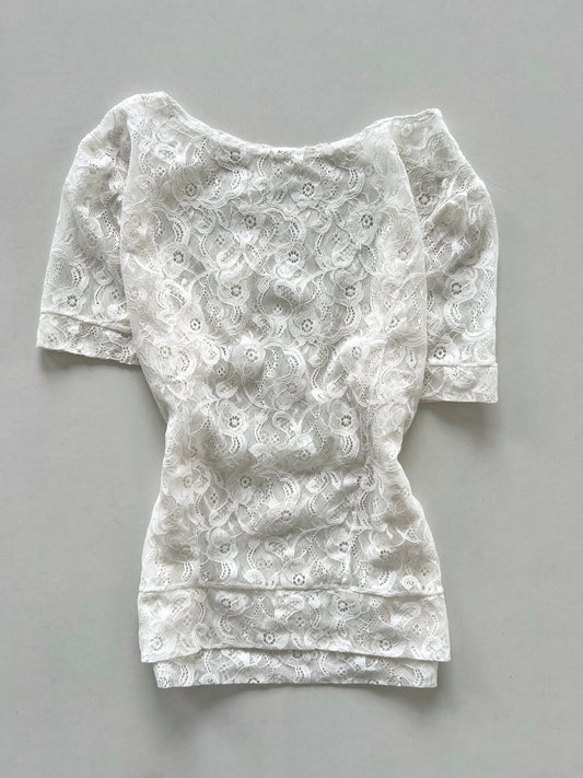 Lace Sheer Top-Bust 34