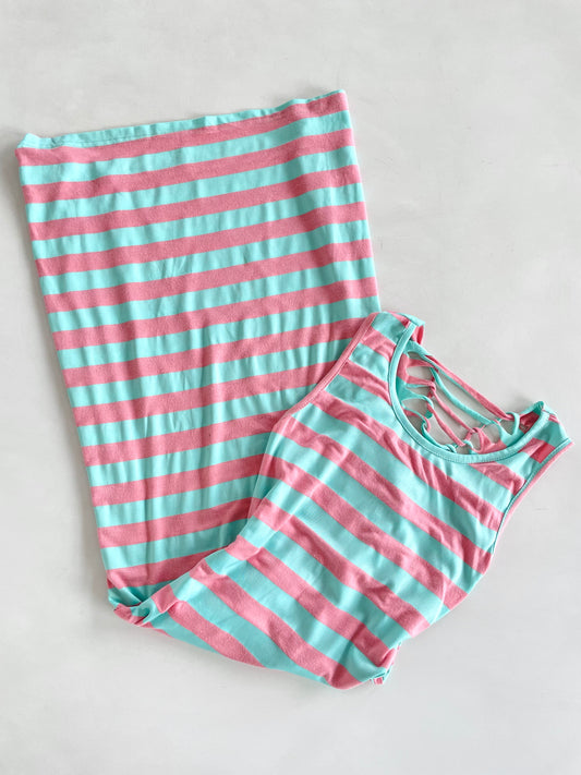 Striped Dress-Bust 32 to 34
