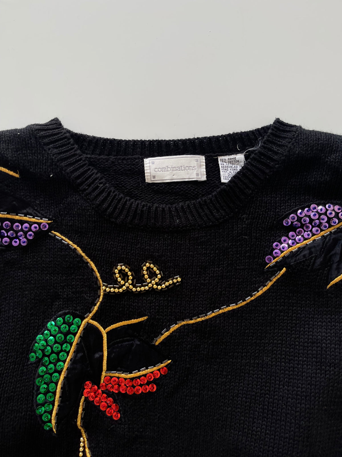 Combinations Hand Embroidered Sweater-Bust 54