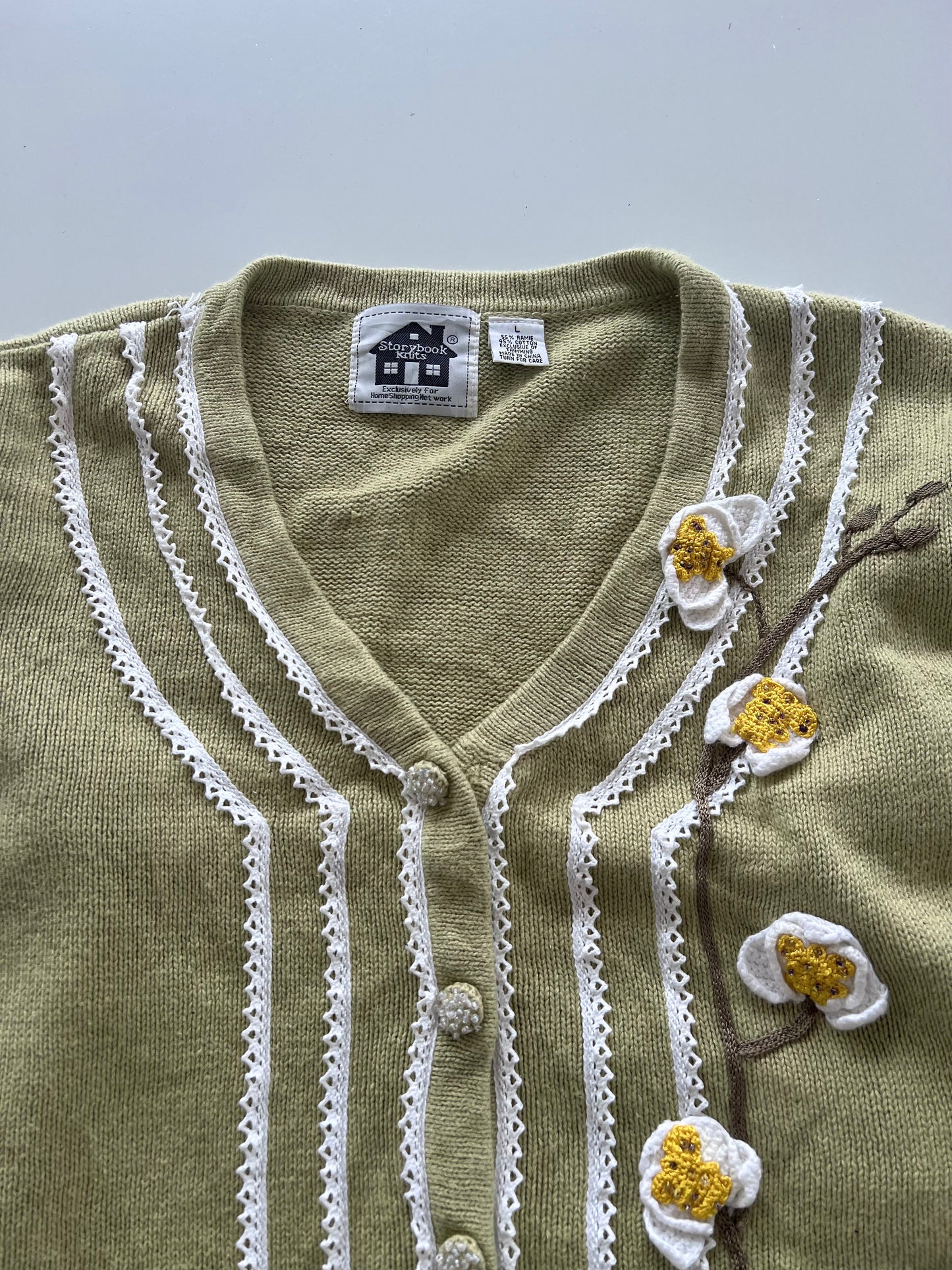 Story Book Knits Embroidered Sweater-Bust 48