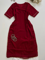 Load image into Gallery viewer, Maroon Kurti-Bust 44
