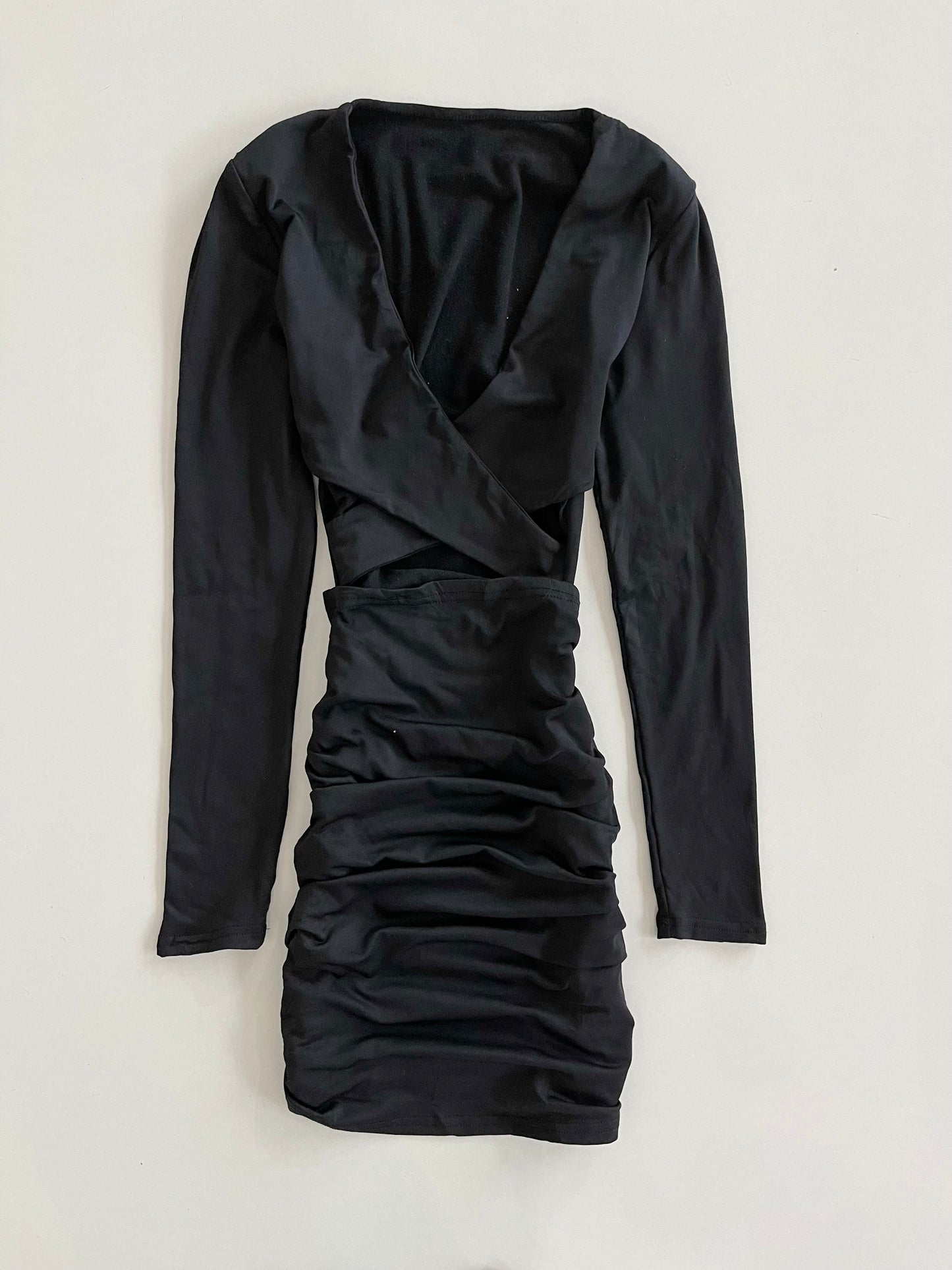 Y2k Cutout Ruched Dress-Bust 32 to 34
