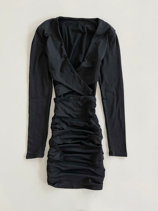 Y2k Cutout Ruched Dress-Bust 32 to 34