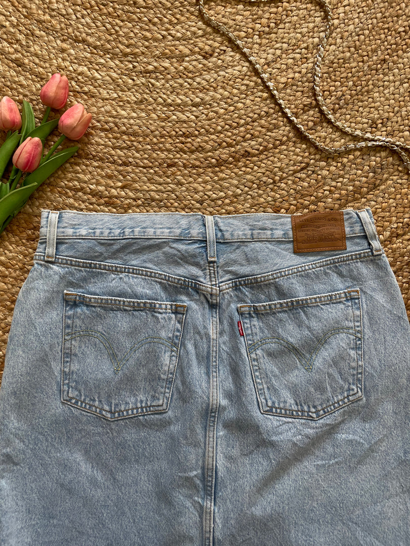 LEVI’S LONG DENIM SKIRT WAIST-34