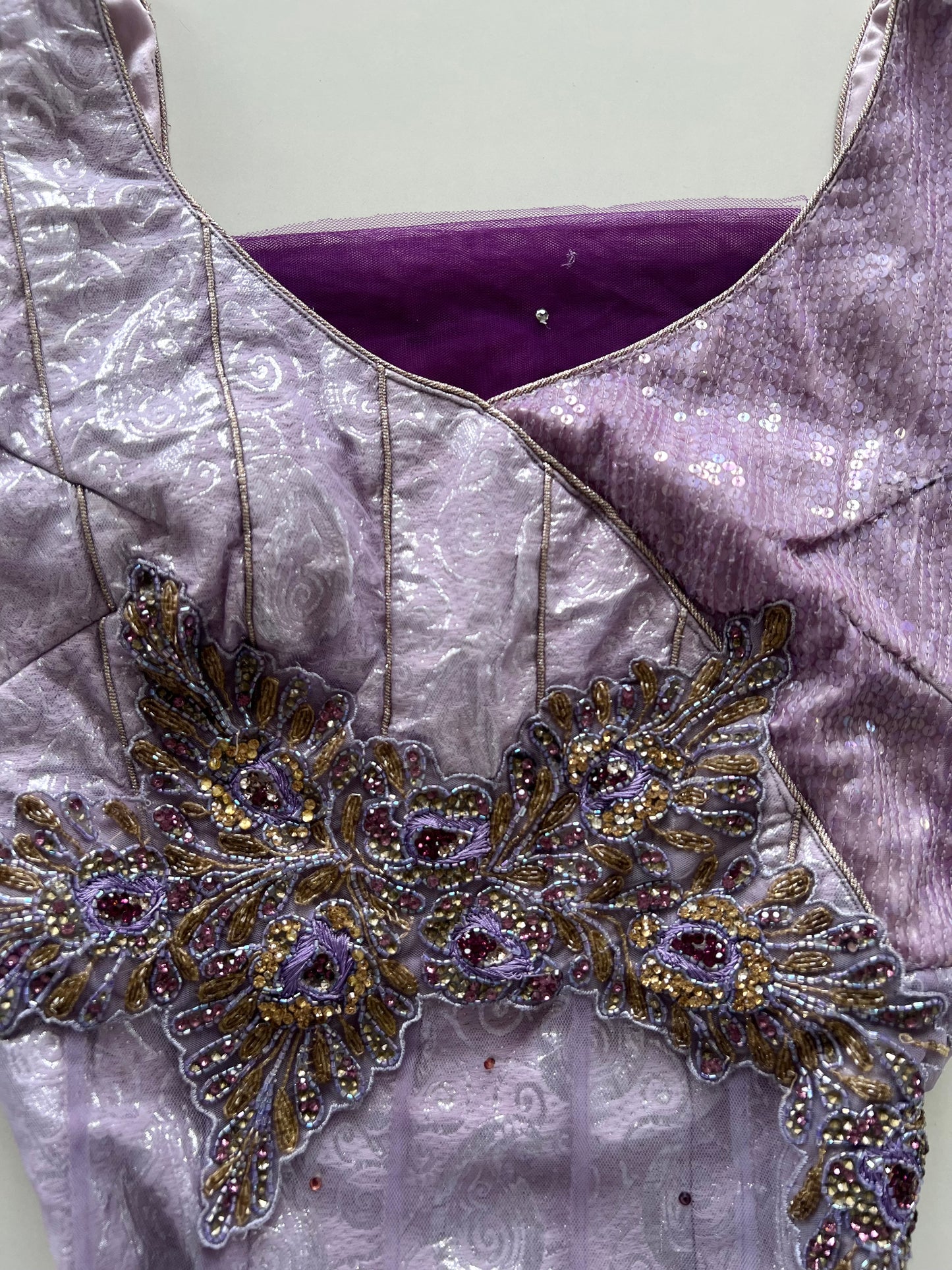 Vintage Embroidered Dress-Bust 34
