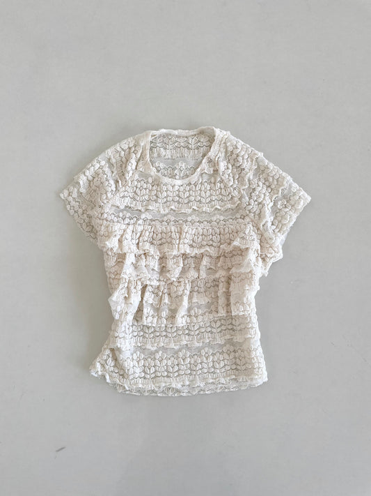 Sheer Lace Top-Bust 30 to 32