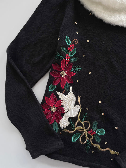 Heirloom Collectibles Embroidered Sweater-Bust 42