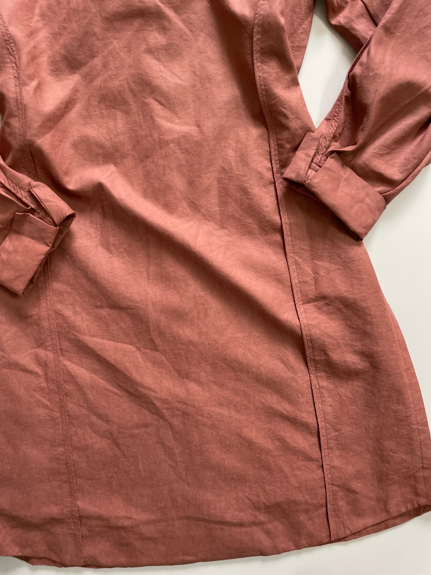 FAUX SMOOTH SUEDE DRESS - BUST 34