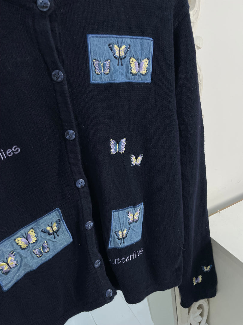 Christopher&Banks Embroidered Sweater-Bust 44