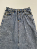 Load image into Gallery viewer, Long Denim Skirt-Waist 26
