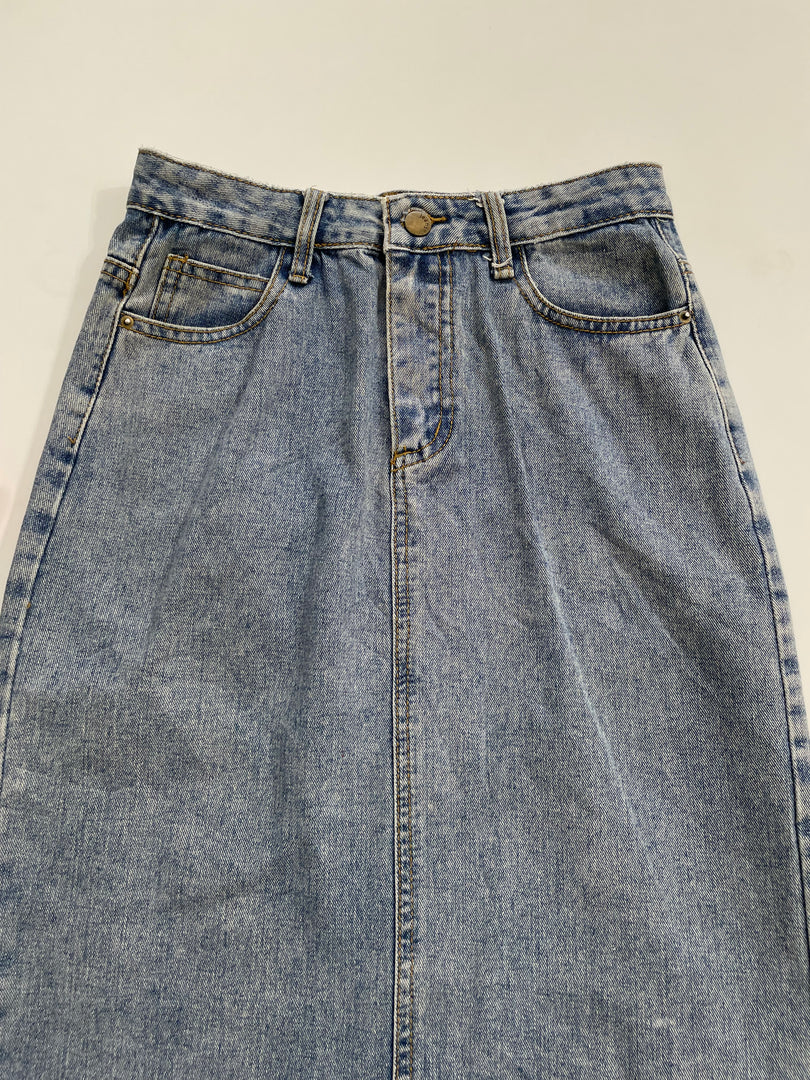 Long Denim Skirt-Waist 26