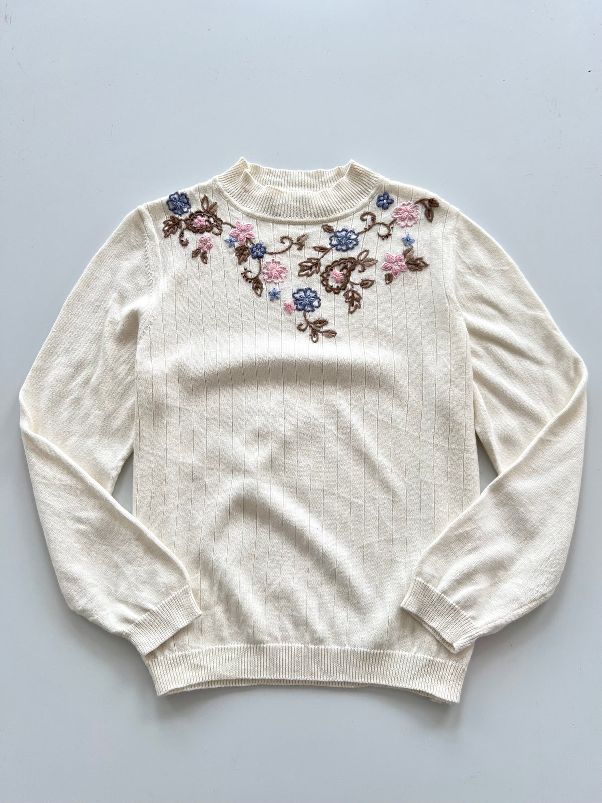 Alfred Dunner Embroidered Sweater-Bust 42